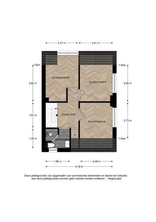 Floorplan - Diepenveenseweg 41, 7413 AL Deventer